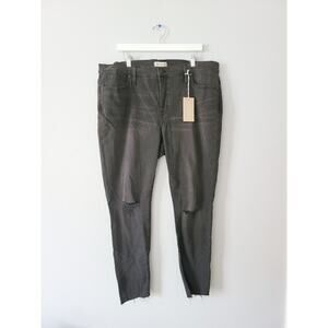 Madewell 9" High Rise Skinny Women's Jeans in Black Sea Sz 37